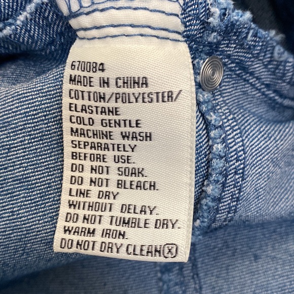 Breakers - Blue Mid Rise Straight Leg Jeans - Size 14 - Picture 9 of 9